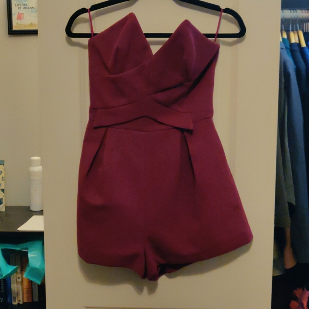 Keepsake pink sleeveless romper